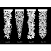 Ażur zwis pion wstawka 3 warstwy 100 cm * 30 cm