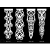 Ażur zwis pion wstawka 3 warstwowy 140 cm * 35 cm  B