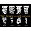 Ażur pionowy zwiasający wstawka 3 warstwy 120 cm * 35 cm