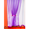 Firanka gotowa z lambrekinem 150 cm fiolet