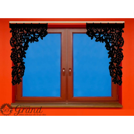 Ażur zwisający narożny 3 warstwy 50 * 70 cm różne wzory i kolory