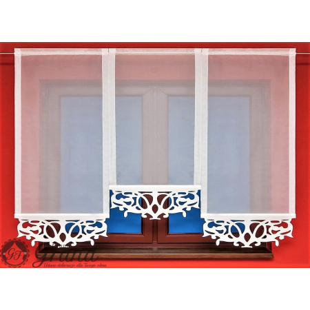 Panel ekran z ażurem woal szer. 100 - 130 cm