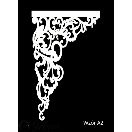 Ażur zwisający narożny 5 warstw 62*100 cm