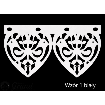 Zadrostka ażur różne wzory 60 cm szerokości.