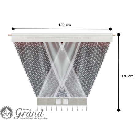 Zestaw panel ekran z koralikami 120 * 130 cm
