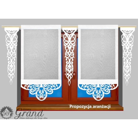 Ażur zwis pion wstawka 3 warstwowy 140 cm * 35 cm  B