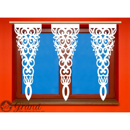 Ażur pionowy zwisający wstawka 5 warstw 80 cm * 30 cm