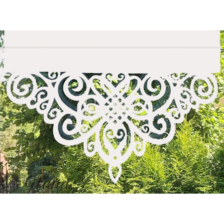 Ażur do paneli szerokość 35-60 cm biały 16 wzorów