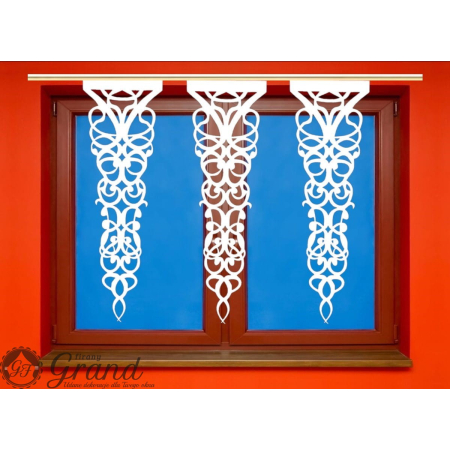 Ażur zwis pion wstawka 3 warstwowy 140 cm * 35 cm  B