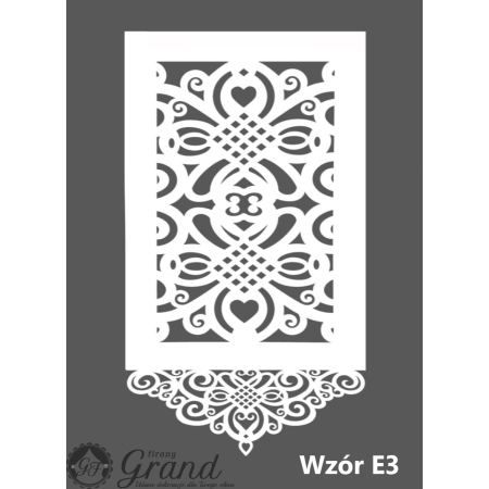 Panel ekran ażurowy sztywny 155* 60 cm  wzór E3