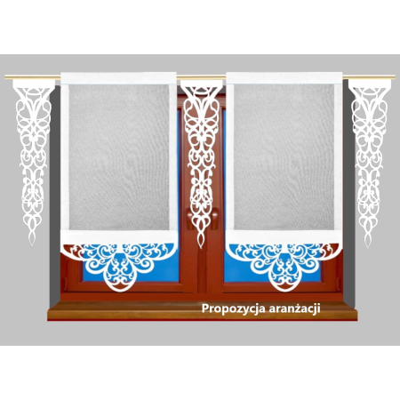 Ażur pion zwis wstawka dekor 5 warstw 120 cm * 35 cm   wzór D5
