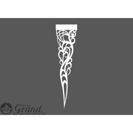 Ażur pion zwis wstawka dekor 5 warstw 120 cm * 35 cm   wzór D5
