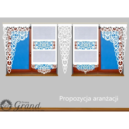 Ażur świąteczny do paneli 3 warstwowy szerokość 70-90 cm