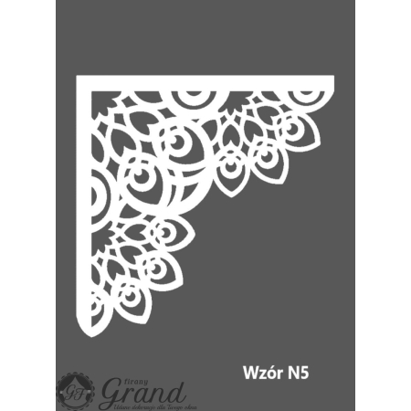 Ażur narożny 3 warstwy N5 60*60 cm różne wzory