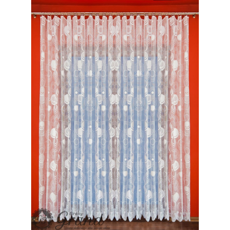 Firana Żakardowa kółka 250 cm